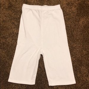 White biker shorts